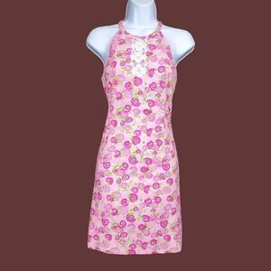 Lilly Pulitzer Womens Sleeveless Rolls Royce Snail Print Sheath Dress Size 2